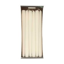 Bolsius White Tapered Candle 25cm (Pack of 12)