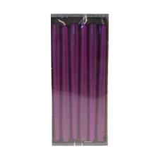 Bolsius Purple Tapered Candle 25cm (Pack of 12)