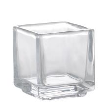 Price&#39;s Square Glass Tealight &amp; Votive Holder