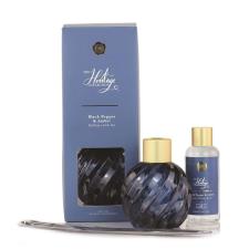 Ashleigh &amp; Burwood Blue Swirling Jewel Reed Diffuser &amp; Black Pepper &amp; Amber  Gift Set
