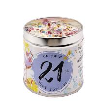 Best Kept Secrets 21st Birthday Tin Candle