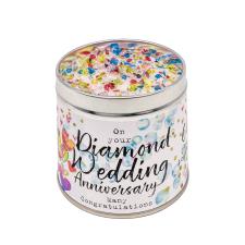 Best Kept Secrets Diamond Wedding Anniversary Tin Candle