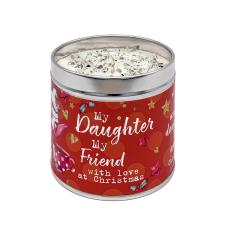 Best Kept Secrets My Daughter My Friend Festive Tin Candle