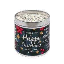 Best Kept Secrets Happy Christmas Festive Tin Candle