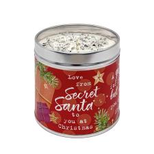 Best Kept Secrets Secret Santa Festive Tin Candle