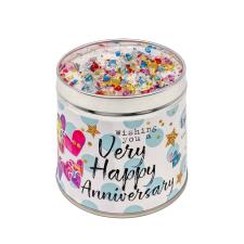 Best Kept Secrets Very Happy Anniversary Tin Candle