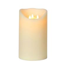 Elements Moving Flame LED Pillar Candle 25 x 15cm