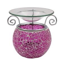 Desire Pink Crackle Mosaic Wax Melt Warmer