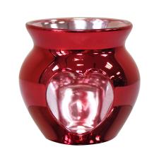 Desire Red Polished Glass Heart Wax Melt Warmer