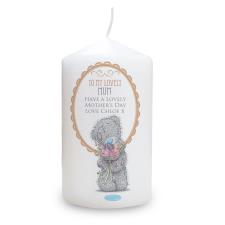 Personalised Me to You Bear Flowers Pillar Candle