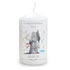 Personalised Me to You Bear Graduation Pillar Candle