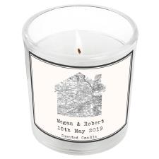 Personalised 1805 - 1874 Old Series Map Home Jar Candle