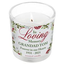 Personalised In Loving Memory Scented Jar Candle