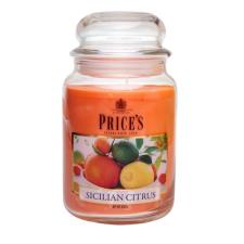 Price&#39;s Sicilian Citrus Large Jar Candle