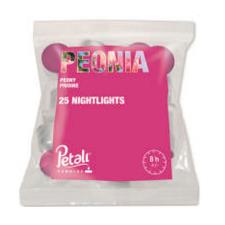Petali Peony Nightlight Long Burning Tealights (Bag of 25)