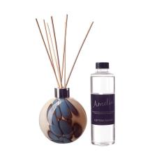 Amelia Art Glass Pebble Blue Reed Diffuser Gift Set 