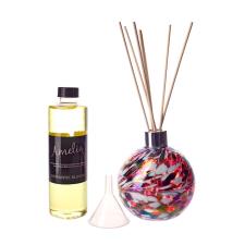 Amelia Art Glass Red, Black & White Reed Diffuser Gift Set 