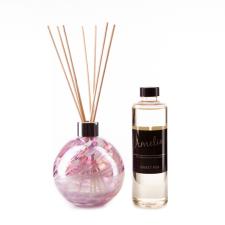Amelia Art Glass White, Pink & Violet. Reed Diffuser Gift Set 
