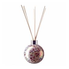 Amelia Art Glass Red, Silver Crackled Sphere Reed Diffuser