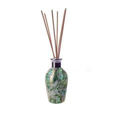 Amelia Art Glass Mint Green & White Iridescence Dome Reed Diffuser
