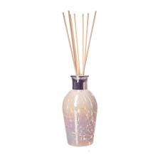 Amelia Art Glass White Iridescence Dome Reed Diffuser