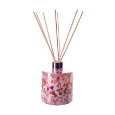 Amelia Art Glass Pink, Peach & White Iridescence Cylinder Reed Diffuser