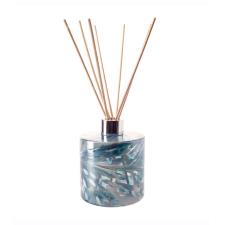 Amelia Art Glass Turquoise & White Cylinder Reed Diffuser
