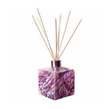 Amelia Art Glass Violet & White Iridescence Square Reed Diffuser