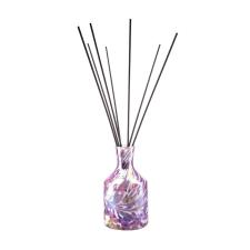 Amelia Art Glass Violet & White Apothecary Reed Diffuser