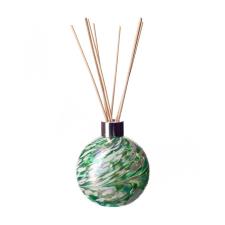 Amelia Art Glass Mint Green & White Iridescence Sphere Reed Diffuser
