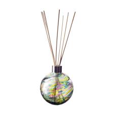 Amelia Art Glass Purple, Teal & Lime Green Sphere Reed Diffuser