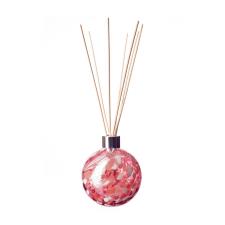 Amelia Art Glass Pink & White Sphere Reed Diffuser