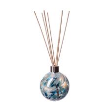 Amelia Art Glass Turquoise & White Sphere Reed Diffuser