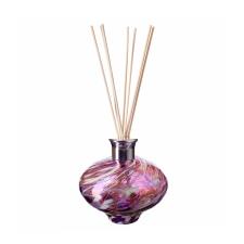 Amelia Art Glass Violet & White Oval Reed Diffuser