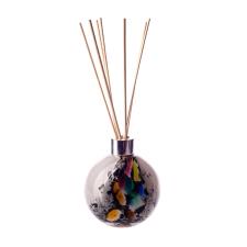 Amelia Art Glass Grey Inferno Sphere Reed Diffuser