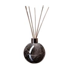 Amelia Art Glass Black Marble Sphere Reed Diffuser