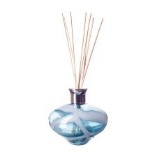 Amelia Art Glass Cerulean Sky Oval Reed Diffuser