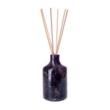 Amelia Art Glass Black Marble Apothecary Reed Diffuser