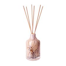 Amelia Art Glass Cream Marble Apothecary Reed Diffuser