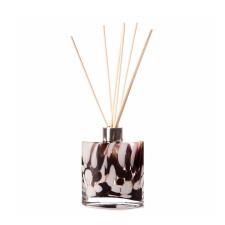 Amelia Art Glass Black & White Ellipse Reed Diffuser