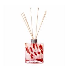 Amelia Art Glass Pink, Red & White Ellipse Reed Diffuser