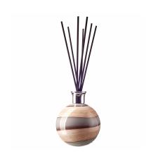 Amelia Art Glass Smoked Meadows Large Sphere Reed Diffuser