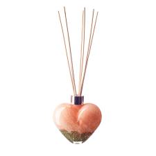 Amelia Art Glass Evergreen Blush Heart Reed Diffuser