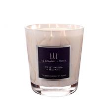 Amelia Art Glass Sweet Vanilla &amp; Bergamot Tumbler Candle