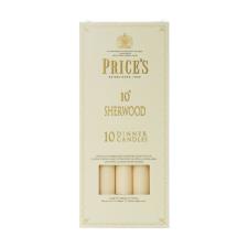 Price's Sherwood Ivory Dinner Candles 25cm (Box of 10)