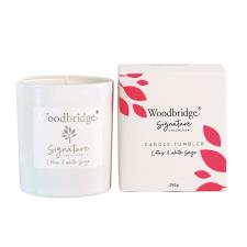 Woodbridge Amber & Sandalwood 2 Wick Boxed Tumbler Candle