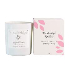 Woodbridge Butterflies on Daisies 2 Wick Boxed Tumbler Candle