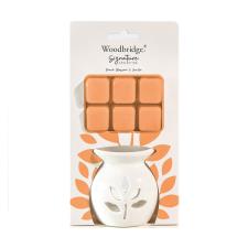 Woodbridge Peach Blossom &amp; Vanilla Wax Melt Warmer Gift Set