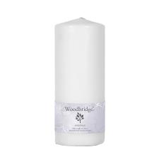 Woodbridge White Pillar Candle 25cm x 10cm