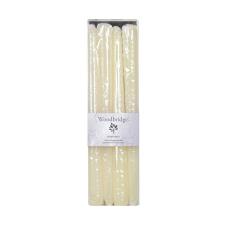 Woodbridge Ivory Tapered Dinner Candle 25cm (Pack of 4)